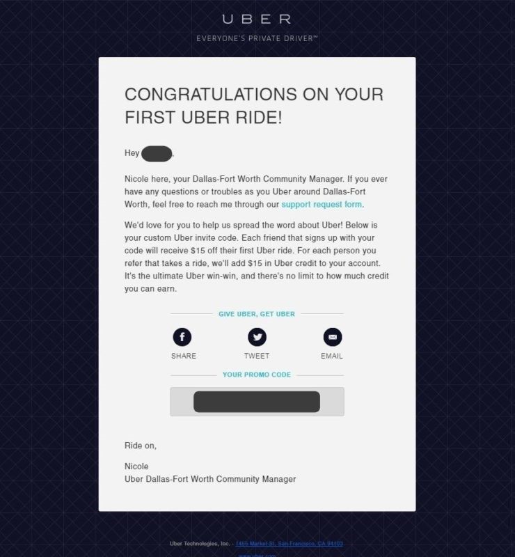 Uber inbound marketing email marketing